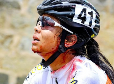 Fotografía de ciclista antioqueña, entre las mejores del mundo de la temporada 2020