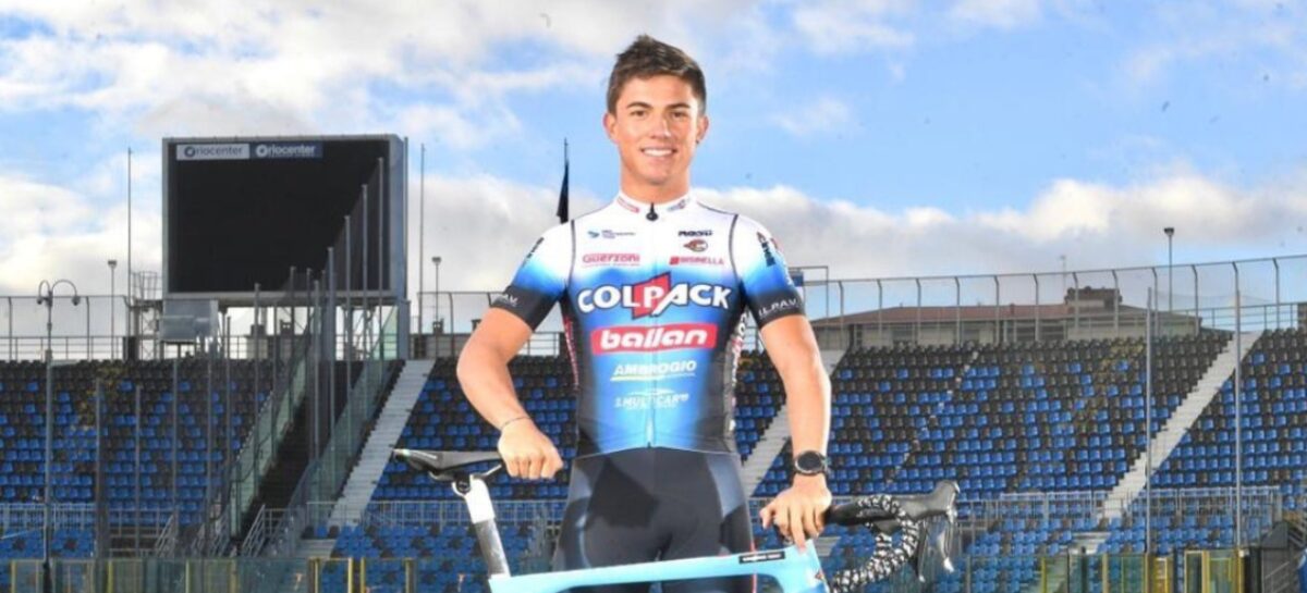 Nicolás Gómez, de El Carmen, ya se unió a los entrenamientos del Team Colpack Ballan en Italia