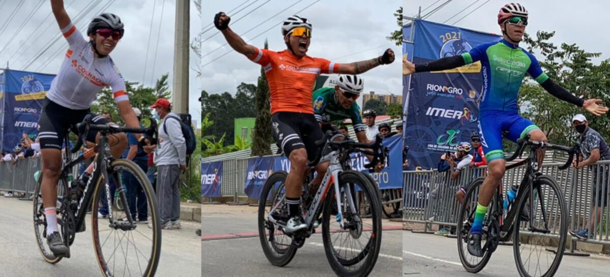 Ganadores de la primera etapa de la Clásica de Ciclismo Ciudad Santiago de Arma de Rionegro