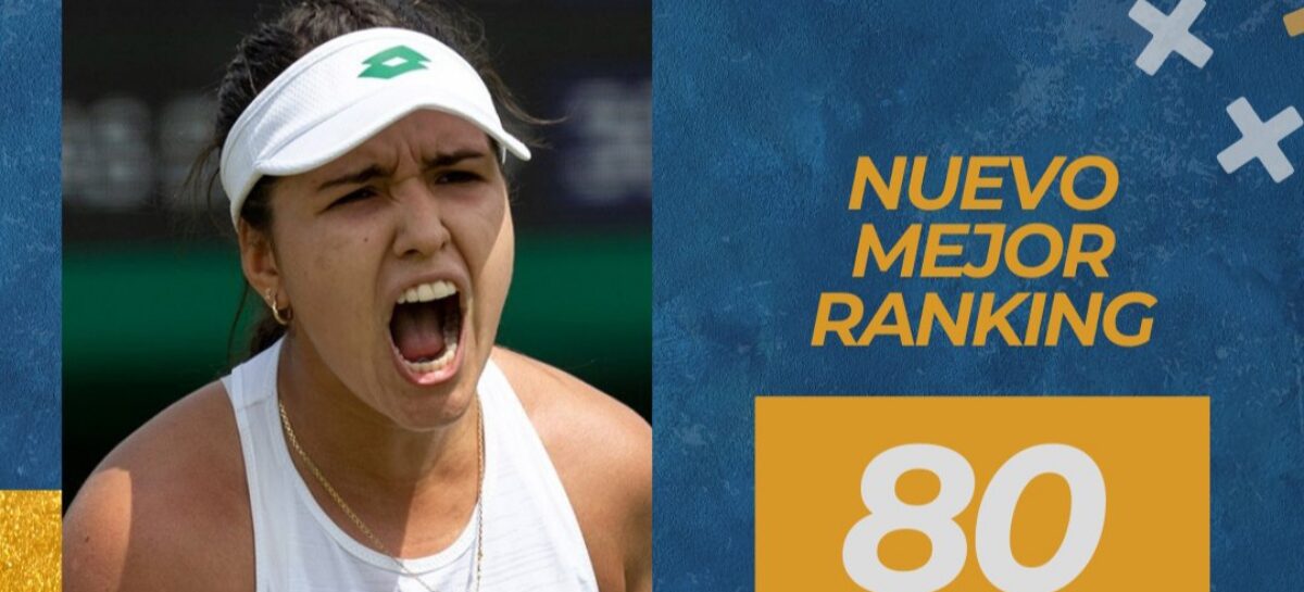 María Camila Osorio escaló hasta la casilla 80 en el ranking de la WTA