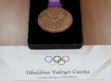 Llegó a Colombia la medalla de Ubaldina Valoyes de Londres 2012