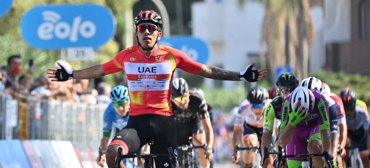Juan Sebastián Molano está imparable: ganó la segunda etapa del Giro de Sicilia