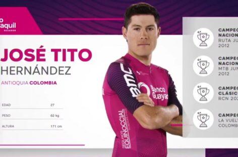 El carmelitano José Tito Hernández es nuevo ciclista del Team Banco Guayaquil
