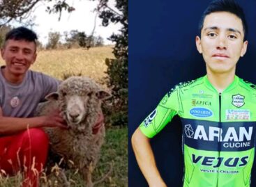 Brayan Malaver, el ciclista colombiano que rifará un cordero para poder competir en Italia