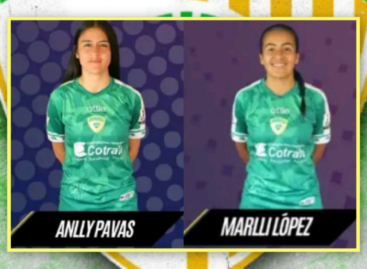 Anlly Pavas y Marlli López, futbolistas de La Ceja y Rionegro que jugarán la Liga Femenina