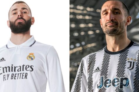 Real Madrid y Juventus presentaron sus nuevas camisetas para la temporada 2022-2023