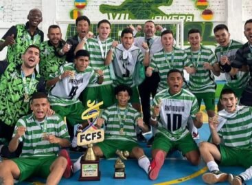 La Selección Antioquia se consagró campeón del Nacional Sub-20 de fútbol de salón
