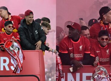 Luis Díaz y todo Liverpool festejaron los títulos obtenidos durante la temporada