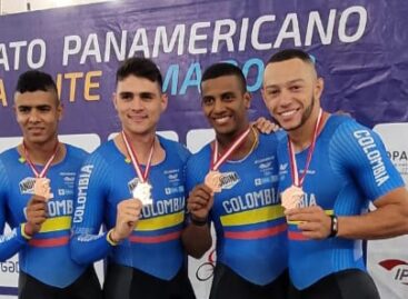 ¡Segunda medalla! En Velocidad por Equipos masculino, Colombia ganó bronce en el Panamericano de Pista