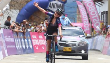 Estefanía Herrera ganó la etapa 5 de la Vuelta a Colombia Femenina