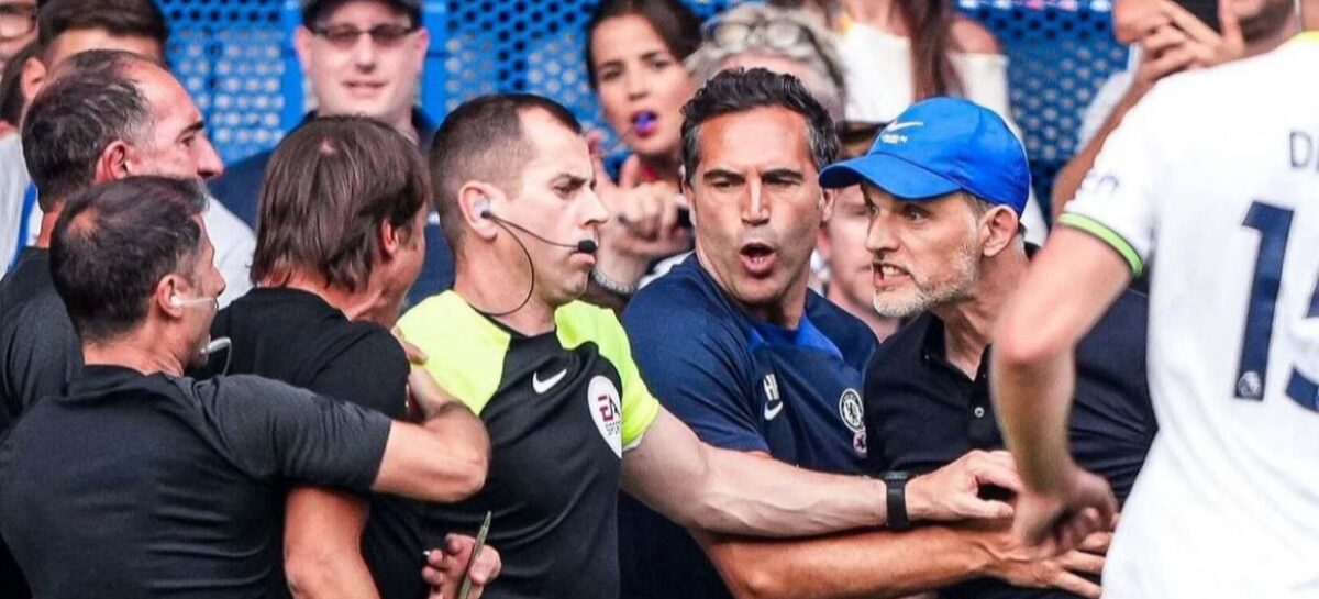 Discordia entre Conte y Tuchel: los técnicos de Tottenham y Chelsea por poco se van a los golpes