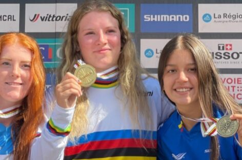 ¡Orgullo colombiano! Valentina Roa ganó bronce en el Mundial de MTB en Francia