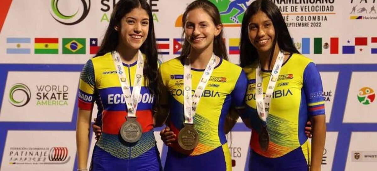 Alejandra Londoño ganó dos títulos en el Panamericano de Patinaje de Velocidad en Ibagué