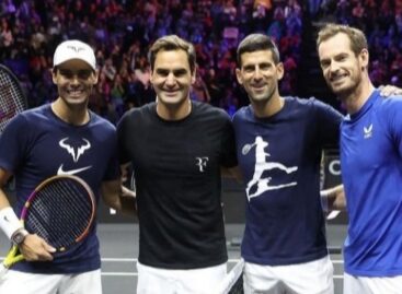 ¡Entrenamiento para la historia! Federer, Nadal, Djokovic y Murray se juntaron a un día de la Laver Cup