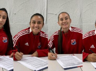 Cuatro jugadoras del Oriente Antioqueño firmaron contrato con el DIM Femenino