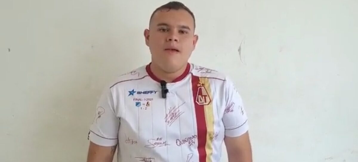 (Video) Alejandro Montenegro, el hincha de Tolima que agredió a Daniel Cataño, ofreció disculpas