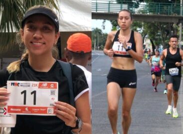La cejeña Estefanía Aristizábal subió al podio en la Media Maratón de Cali