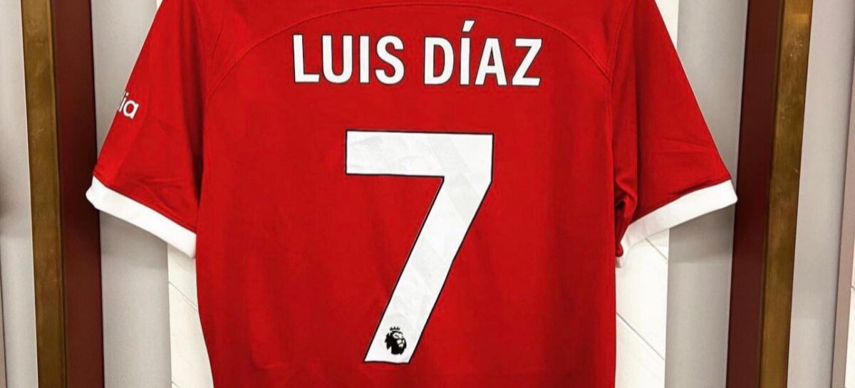 Luis Díaz estrenará número: a partir de la próxima temporada será el ‘7’ del Liverpool